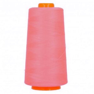 Cône de fil polyester 3000m coloris rose fluo