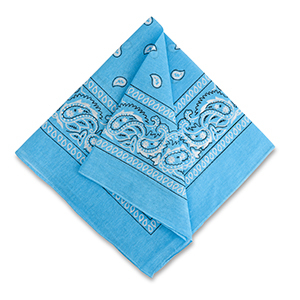 Bandana bleu clair 50x50cm