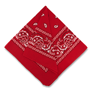 Bandana rouge 50x50cm