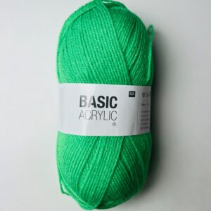 LOT DE 11 PELOTES Basic Acrylic Rico Design 100g. Coloris 018 vert fluo