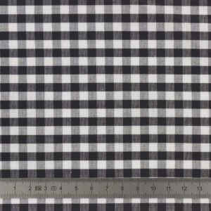 Coton popeline coton 6/6mm noir – 1,50m x 0,10m