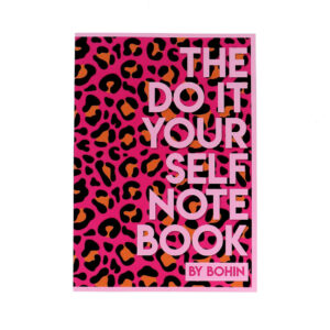 Carnet note BOHIN format A5 – pop léopard violet rose