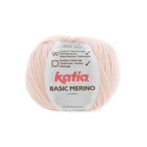 Basic Merino Katia 50g. coloris 087-Rose très clair