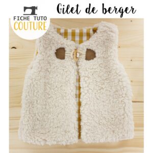 Patron Gilet de berger Com’1 idée Taille 18 mois