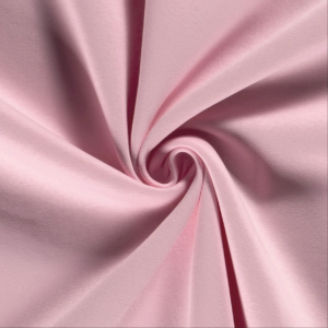 .Sweat brossé envers gratté rose laize 1,40m x 0,10m