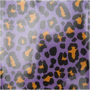 Coupon de coton enduit Rico Design – collection Acid Leo coloris Lilas 50x70cm