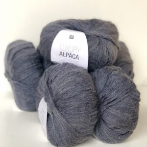 ..LOT DE 6 PELOTES Alpaga Superfine 50g bleu gris