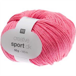 Creative Sport DK Rico design 50g.-145m coloris 023 flamant rose