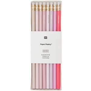 Set de 8 crayons à papier Rico Design collection SAKURA