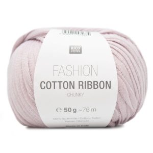 Fashion Cotton Ribbon Chunky Rico Design 50g Coloris lilas 005