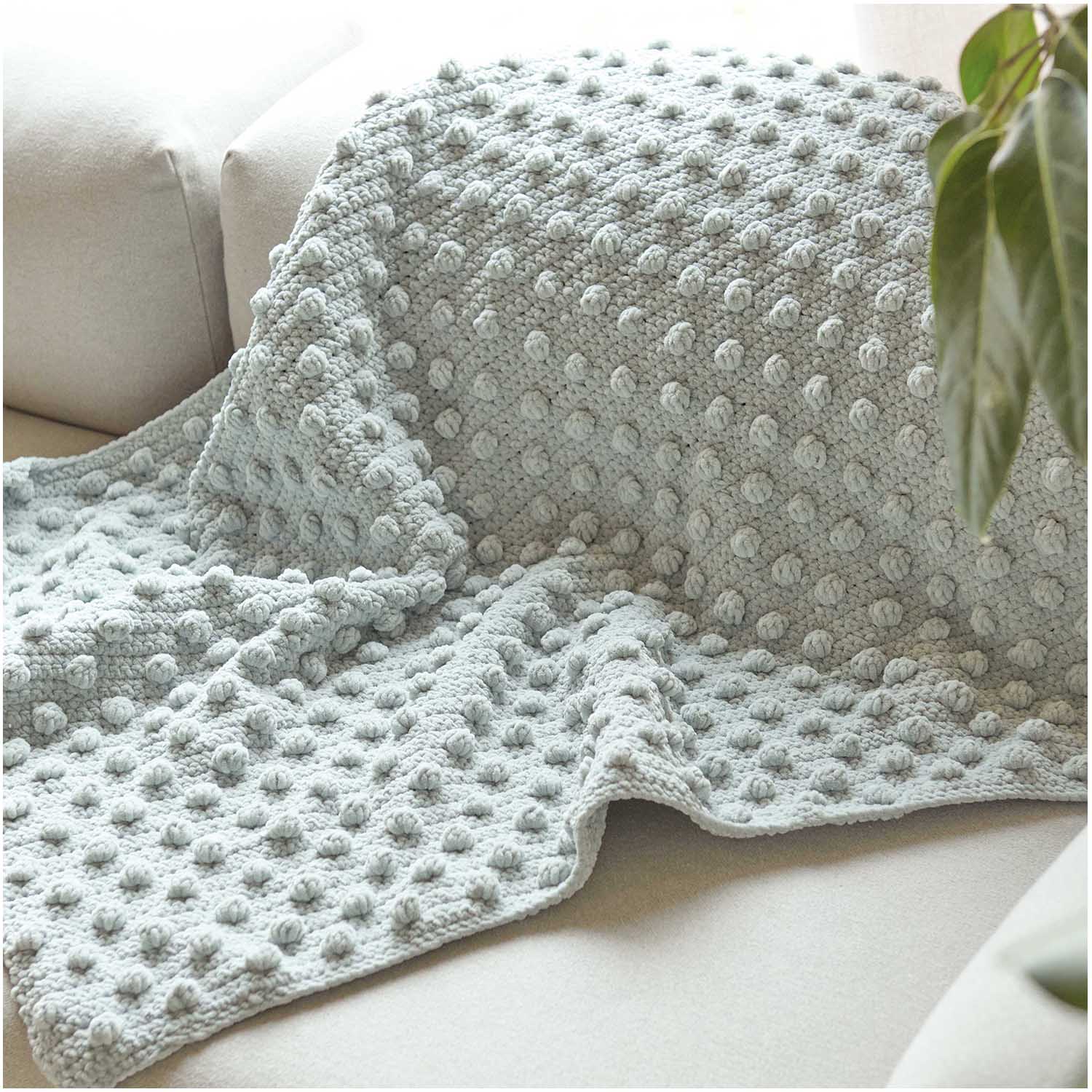 Kit crochet Chenillove Rico Design – La couverture à noppes – L