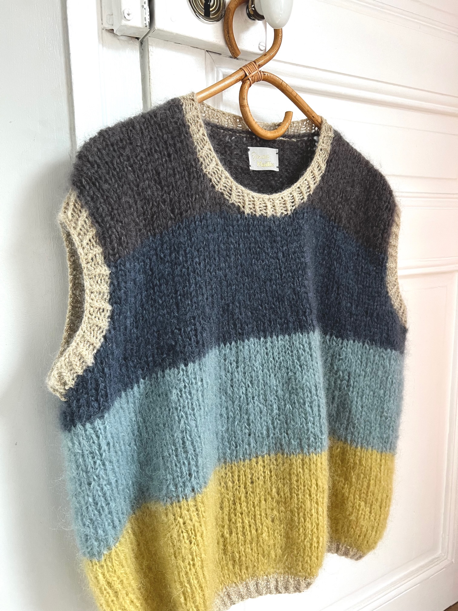 Kit tricot : pull sans manches “Frimas” en Mohair Merino version