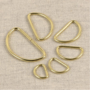 Demis anneaux 40mm dorés pour anses et sangles de sac (vendus par paire)